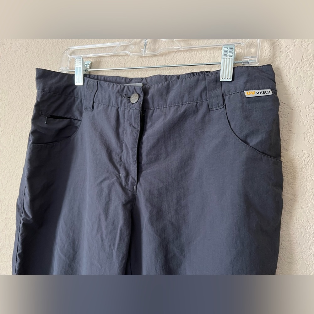 Jack Wolfskin Outdoor Belsen Capris Pants Grey 20” Inseam Women’s Medium Hiking - Picture 5 of 5